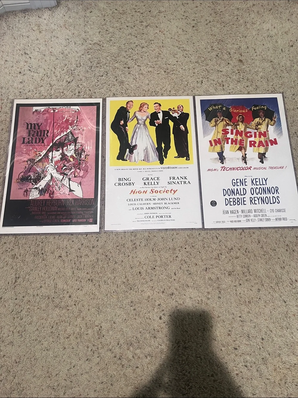 Classic Musical Poster Set - Pink, Yellow & Blue